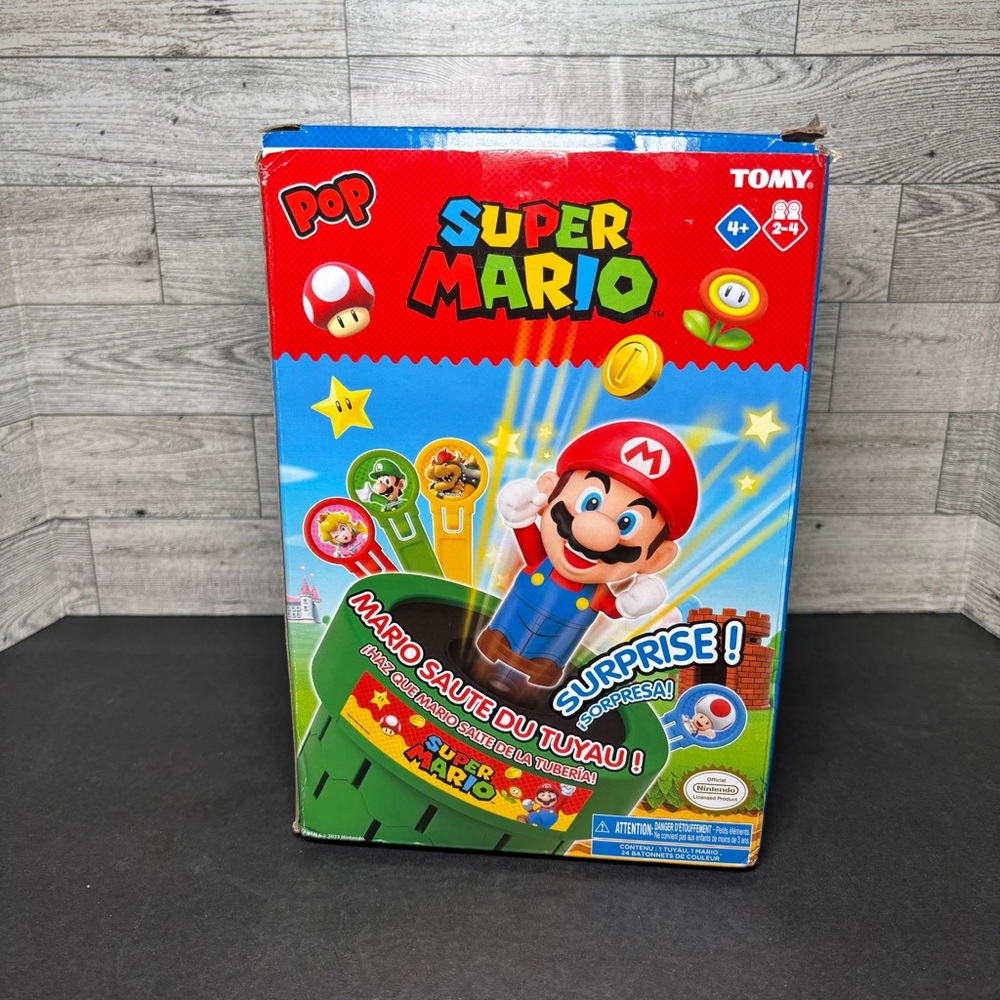 Super Mario Bros. Mario Pop-Up Game by TOMY‎ open box